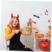 ABOOFAN Horn Headband Halloween Headbands for Women Halloween Horns Headband Cow Horn Headdress Devil Costume for Women Ladies Devil Costume Devil Cosplay Costume Plastic Props Photo Child - Buy Online on SooperMarket.com
