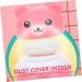 PLAFOPE 2pcs Bear Powder Puff Box | Travel Baby Powder Container Set - Pink | Food Grade PP | Baby Powder Lotion, After-Bath Powder, Sponges | 10X7CM - Buy Online on SooperMarket.com