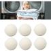 Wool Drying Balls 6Pcs Reusable Skin Friendly Static Reduction Time Saving Fabric Softener Ball Household Lightweight Portable Wool Drying Balls for Clothes Laundry (6cm) - Buy Online on SooperMarket.com