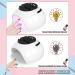 ANGNYA Nail Lamp 168W UV Light with 4 Timer Settings and Automatic Sensor - Professional Nail Dryer for Nail Art in White - Buy Online on SooperMarket.com