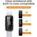 ANCOOL Clear Protective Case Band for Fitbit Inspire 2 - Black - Buy Online on SooperMarket.com