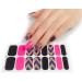 Pattern Semi Cured Gel Nail Polish Strips Full Nail Wraps Nail Polish Stickers Self-Ashesive Nail Art Nail Polish Strips For Women Valentines Day ZE0102 - Buy Online on SooperMarket.com