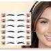 12 STYLE/SHAPE SELF ADHESIVE EYEBROWS STENCIL - 26 pcs pads x 2 eyebrows stencil on every pad.