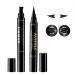 SUMEITANG 2 PCS Black Liquid Eyeliner Perfect Cat Eyes Stamp Winged Eyeliner Stamp Stencils Wing Eye Liner Pen Stamp Long Lasting Waterproof & Smudgeproof for Women Makeup Tool Set (Left and Right)
