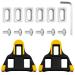 QUEEN KING SPD Road Bike Cleats, Bike Cleats Compatible with Shimano Cleats for SPD-SL System Shoes -6 Degree Float, Cycling Pedals Cleat for Indoor Cycling & Road Bicycle