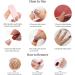 24 PCS French Tips Press on Nails Medium Length Glossy Pink White False Nails - Full Cover Design for Women, Girls, Party & Salon - Buy Online on SooperMarket.com