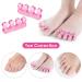 Molain 4Pcs Washable Toe Separators for Pedicure - Nail Polish Application, Style E - Buy Online on SooperMarket.com