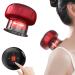 Electric Cupping Set, New Cupping Device with 12 Modes, Suitable for Neck, Shoulder and Back Massage, Scraping and Other Purposes Red