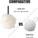 3Pcs Shower Puff Loofah Mesh Bath Sponge for Body Exfoliation - Men and Women - Buy Online on SooperMarket.com