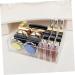 IMIKEYA Lipstick Stand 2 Pcs Makeup Storage Case Makeup Holder Display Makeup Case Storage Box Eyeshadow Palette Powder Transparentx2pcs 24.7X18.2X7CMx2pcs - Buy Online on SooperMarket.com