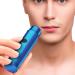 Mini Electric Shaver Men Portable Shaver USB Rechargeable Razor Wet & Dry Use Rotary Electric Shaver for Travel Blue - Buy Online on SooperMarket.com