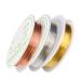 Healeved 3pcs Copper Wire Bead Stringing Wire Metal Material Metal Beading Wire Hand Decor Diy Jewelry Beading Wire for Jewelry Metal Bracelet Wire Flexible Beading Wire General Crafts Nail Goldenx3pcs mediumx3pcs - Buy Online on SooperMarket.com