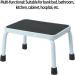 Sattiyrch 9.5 Step Stool - Anti-Skid Rubber Platform, Elderly Friendly, Heavy Duty, Easy Assembly - White/Black - Buy Online on SooperMarket.com