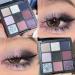 Lovelycat 9 Colors Glitter Eyeshadow Makeup Palette Matte High Pigmented Colorful Creamy Texture Eye Shadow Powder Natural Waterproof Long Lasting Eyeshadow Powder Cosmetics (D) - Buy Online on SooperMarket.com