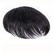BGHJUE Mens Wig Male Hair Wig Piece Short Wigs For Men Heat Resistant Synthetic Natural Wigs For Daily 5 * 5inchBlackb Black a5*5inch