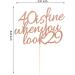 Arthsdite 40 Is Fine When You Look 29 - Happy Birthday Cake Topper 40th Birthday for Women Boss Wife Co-workers Sisters Best Friends Cake Decoration- Rose Gold Glitter - Buy Online on SooperMarket.com