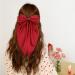 8 Pack Oversized Satin Ribbon Hair Bows for Women - White, Pink, Red, Blue, Black - Hair Accessories - Buy Online on SooperMarket.com
