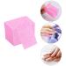 Gel Nail Polish Remover Kit: 600 Pink Lint Free Wipes, 20 Remover Cap Clips, 100/150 Nail Files, Buffer Block - Pink - Buy Online on SooperMarket.com
