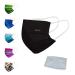 P.A.C.Premium Community mask + 5-pack Activated carbon filter oral & nose mask everyday mask with activated carbon filter washable up to 90 nose bracket and filter bag reusable uniform size Black + filter
