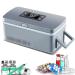 Portable Insulin Cool Box Mini Intelligent Electric Fridge Cooler Bag with Car USB Charging Cable for Travel Cool Box Airplane Car Family 220V-Battery*2 Battery*2 220V