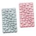 2pcs Chocolate Silicone Mold Silicone Jelly Mold Muffin Chewing Gum Candle Molds Silicone Soap Molds Cupcake Baking Pan Rubber Candy Molds Biscuit Cartoon Silica Gel Chocolate Mold 23.2X12.9X1.1CM Random Color