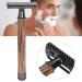 Ankroyu Men's Beard Trimmer - Portable Manual Razor with Bamboo Grip - Adjustable Beard & Body Shaving Tool - Buy Online on SooperMarket.com