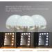QYzblbang LED Vanity Mirror with Lights - Hollywood Lighted Makeup Mirror for Desk, Touch Control 3-Color Dimmable Smart Mirror, 12 Bulbs, 360 Rotation - Square - Buy Online on SooperMarket.com