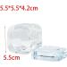 Harilla Nail Art Dish with Lid Bowl Cup Holder Glassware Tools Nails Liquid Powder Containers Nail Art Tools for Home Salon Clear - Buy Online on SooperMarket.com
