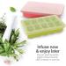 LVO Herb Block Tray with Lid - Silicone Freezer Herb Saver for Infusions - BPA Free, Red - Buy Online on SooperMarket.com