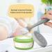 2 Pack Silicone Baby Diaper Cream Brush & Spatula Set - Gray & White | Butt Paste Applicator for Newborns - Buy Online on SooperMarket.com