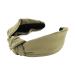 Buy AXY Olive Green Fabric Headband with Knot | Vintage Ladies Hair Accessory HR35 - Buy Online on SooperMarket.com