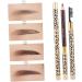 MUSISALY 2pcs Long Lasting Eyebrow Pencils Leopard Eyeliner Pencil Eyebrow Brush for Women Puff Head Wooden 1 count (Pack of 1) As Shown - Buy Online on SooperMarket.com