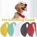 Pet Knotting Comb 2024 New De Knotting Comb for Dog and Cat Pet Dog Shedding Brush Puppy Kitten Brush Hair Removal Tool Knotting Comb Pet Grooming Tool Tangle Remover Leaf-Black Onesize - Buy Online on SooperMarket.com