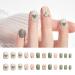 Medium Press-On Nails for Girls & Teens | Full Cover Ballerina Coffin False Nails - 24 Single-Colored Acrylics #05 - Buy Online on SooperMarket.com