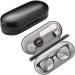 alladaga 2 in 1 Glasses Case Set Portable Contact Lens Compatible with Glasses Case Black