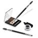 BLEGGEIT Pro Eyebrow Brush and Comb Set Steel Brow Brush, Metal Eyelash Brush, Spoolie Brush, and Angled Brow Brush for Precision Application and Defining Shape (1 PC) - Buy Online on SooperMarket.com
