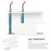 Beavorty Acrylic Presentation Stand for Tweezers - 3 Pack Marble Makeup & Eyelash Extensions Accessories | 13.5x4cm - Buy Online on SooperMarket.com