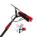 photovoltaic cleaner window cleaning pole 10.8M/35FT Window Cleaning Pole Outdoor Water Fed Telescopic 2 In 1 Brush Squeegee Attachment Professional Extendable Cleaner Conservatory Roof Gutt 3.6m/11.8ft
