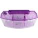 Aquarium Fish Tank Transparent Aquarium Fish Tank LED Acrylic Three Divisions Breeding Isolation Box for Small Fishes Mini Breeding Fish Tank (Purple) - Buy Online on SooperMarket.com