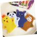 NOLITOY 4pcs Animal Shaped Exfoliating Bath Loofahs & Wash Mitts - Soft Polyester Shower Sponges for Kids - Gentle Body Massage & Cleansing - Buy Online on SooperMarket.com