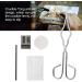 Salmue Graphite Crucible Set - Melting Kit with Ingot Mold, Silica Crucible, Graphite Rod, 25cm Tong for Gold, Silver, Platinum - Buy Online on SooperMarket.com