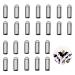 LNQ LUNIQI 24 Pcs Dart Flight Wing Savers Protectors Aluminum Alloy Dart Wing Corrector Fixed 90 Degrees Professional Competition Dart Accessories Color D