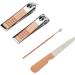 Stainless Steel Nail Clippers Set 4 Set Nail Clippers Beauty Tools Includes Ear Spoons and Nail Files with Pink PU Storage Bags for Grooming Manicure - Buy Online on SooperMarket.com
