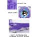 Topwon Palm Shaped Massage Glove - 360-Degree Metal Roller Ball for Cellulite Reduction - Purple - Buy Online on SooperMarket.com