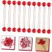 HOMSFOU 600 Pcs Artificial Berries Holly Berries Branch Artificial Red Berry Stem Artificial Holly Berries Round Ball Christmas Decor Christmas Tree Decorations Wreath Foam Cherry - Buy Online on SooperMarket.com