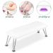 Professional Non-Slip Nail Arm Rest Cushion - White Microfiber Leather - Buy Online on SooperMarket.com