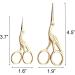 Acronde 2PCS Vintage Stork Shape Sewing Scissors - Stainless Steel Tailor Scissors for Embroidery, Craft, and Everyday Use (Gold) - Buy Online on SooperMarket.com