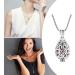 MAIXIANGGUOJI Ashes Keepsake Hollow Urn Necklace with Funnel Kit Waterdrop Ashes Cremation Jewellery for Dogs Cats Pet Ashes - Buy Online on SooperMarket.com