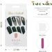 Vatocu Christmas False Snowflake Glitter Press on Nails - 24pcs | Long Ballerina Acrylic Stick-on Nails for Women and Girls - Buy Online on SooperMarket.com