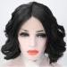 SHIYID Black Lace Front Wigs - Short Wavy Heat Resistant Synthetic Hair for Women | International Shipping - Buy Online on SooperMarket.com